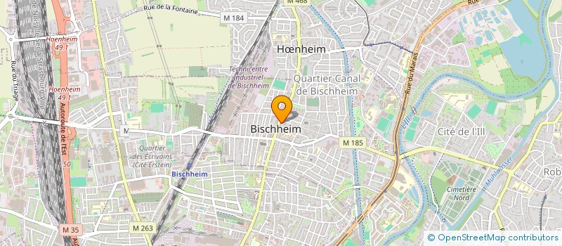 localisation de l'entreprise MADAME NATHALIE BECKER  BISCHHEIM