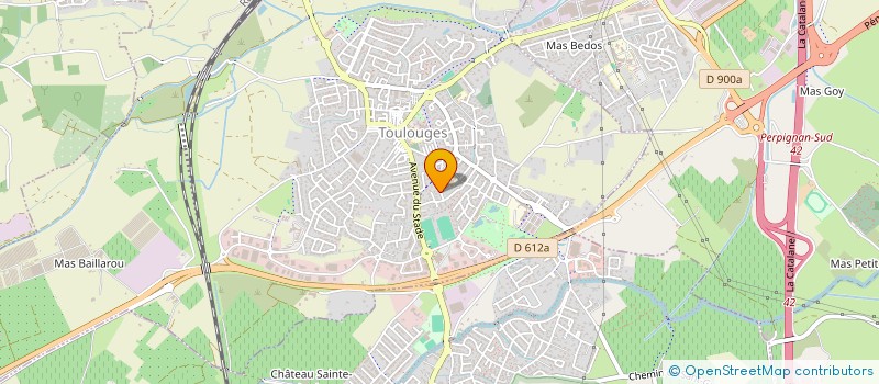 localisation de l'entreprise MADAME NATHALIE BECRET  TOULOUGES