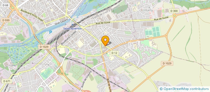 localisation de l'entreprise MADAME NATHALIE BECU à SAINT-QUENTIN