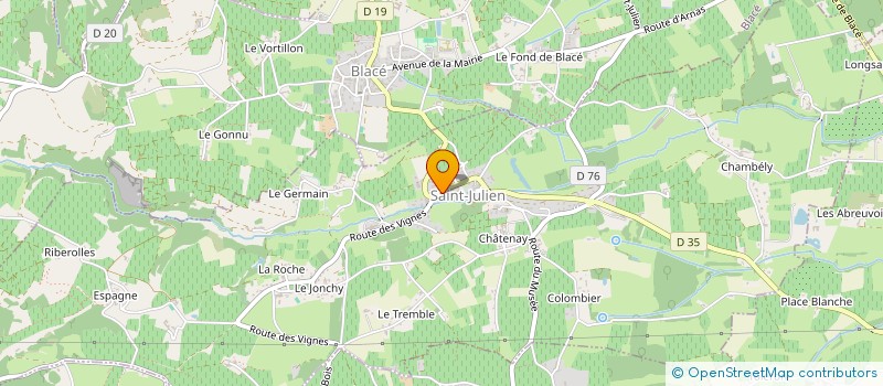 localisation de l'entreprise MADAME NATHALIE BEDANIAN  SAINT-JULIEN