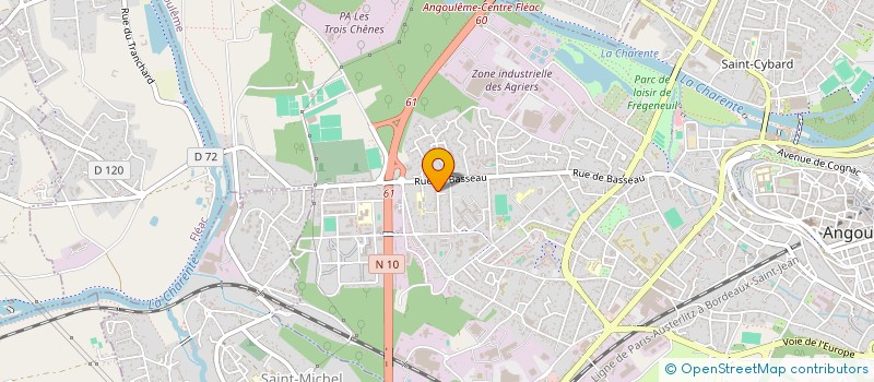 localisation de l'entreprise MADAME NATHALIE BEILVERT à ANGOULEME