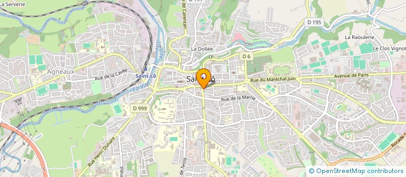 localisation de l'entreprise MADAME NATHALIE BELLENGER  SAINT-LO