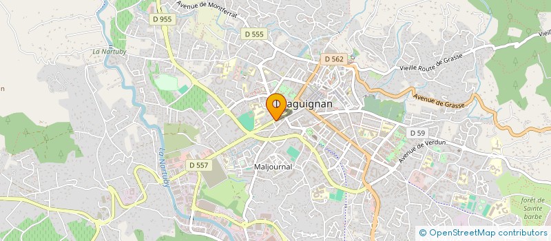 localisation de l'entreprise MADAME NATHALIE BELLONE à DRAGUIGNAN