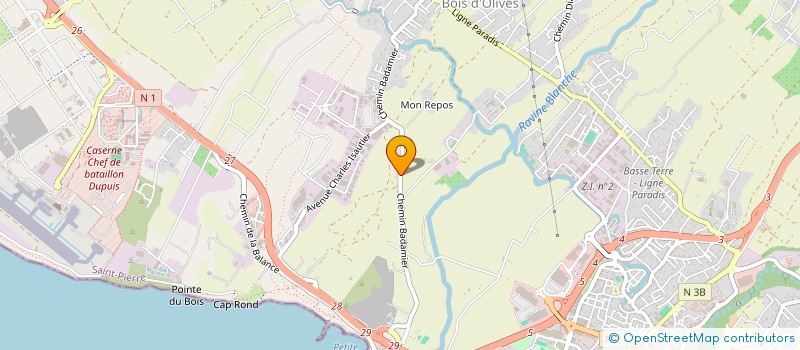 localisation de l'entreprise MADAME NATHALIE BENARD  SAINT-PIERRE