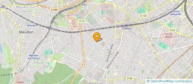 localisation de l'entreprise MADAME NATHALIE BENARD à CLAMART