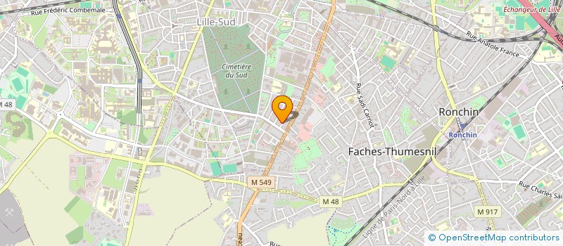localisation de l'entreprise MADAME NATHALIE BENARD à LILLE