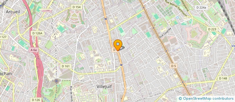 localisation de l'entreprise MADAME NATHALIE BENEDET  VILLEJUIF