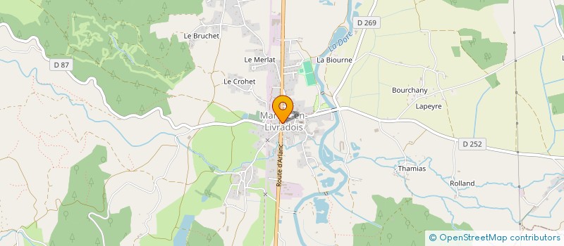 localisation de l'entreprise MADAME NATHALIE BENMANSOUR  MARSAC-EN-LIVRADOIS