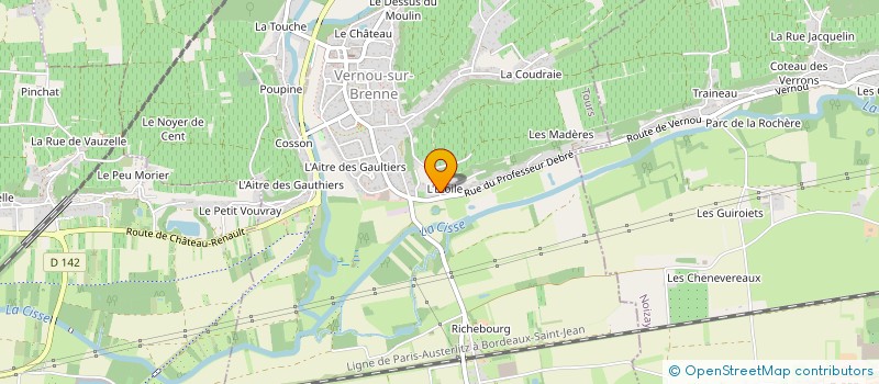localisation de l'entreprise MADAME NATHALIE BENOIST à VERNOU-SUR-BRENNE