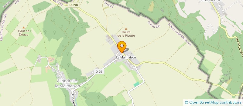 localisation de l'entreprise MADAME NATHALIE BENOIT  ALLONDRELLE-LA-MALMAISON