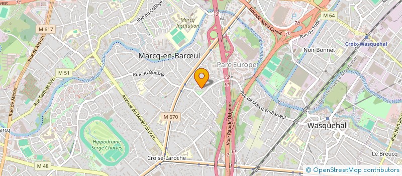 localisation de l'entreprise MADAME NATHALIE BENOIT à MARCQ-EN-BARŒUL