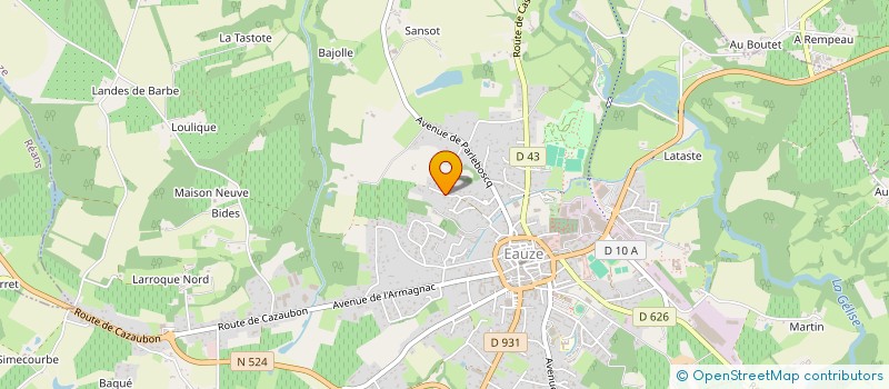 localisation de l'entreprise MADAME NATHALIE BEOBIDE  EAUZE