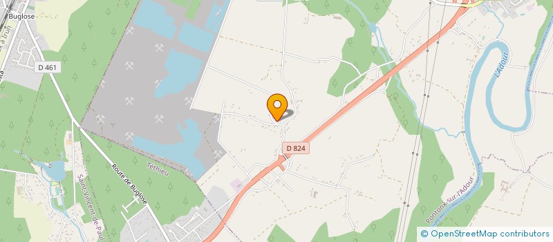 localisation de l'entreprise MADAME NATHALIE BERBILLE à PONTONX SUR L'ADOUR