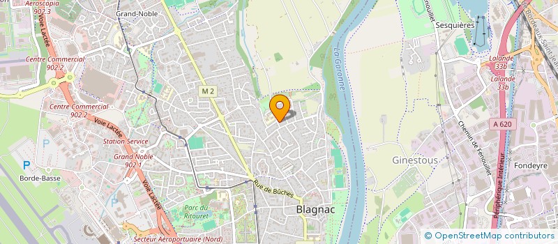 localisation de l'entreprise MADAME NATHALIE BERCLAZ DAUCHEZ  BLAGNAC