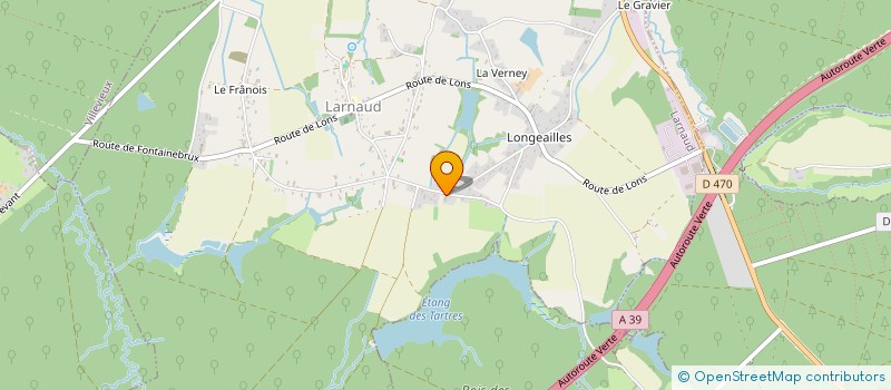 localisation de l'entreprise MADAME NATHALIE BERCOT à LARNAUD