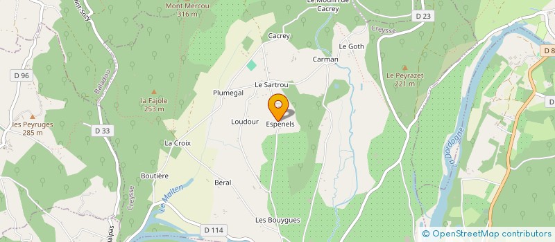 localisation de l'entreprise MADAME NATHALIE BEREZA  MARTEL