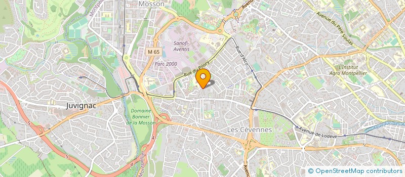localisation de l'entreprise MADAME NATHALIE BERGER à MONTPELLIER