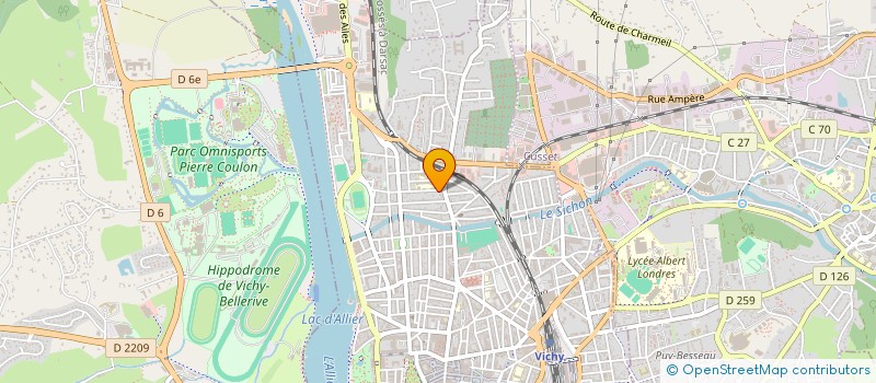 localisation de l'entreprise MADAME NATHALIE BERGERON à VICHY