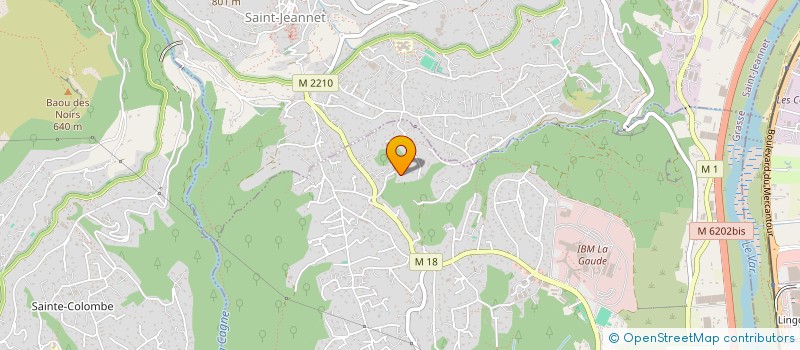 localisation de l'entreprise MADAME NATHALIE BERNARD  LA GAUDE