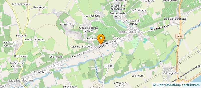 localisation de l'entreprise MADAME NATHALIE BERNARDIN  POCE-SUR-CISSE