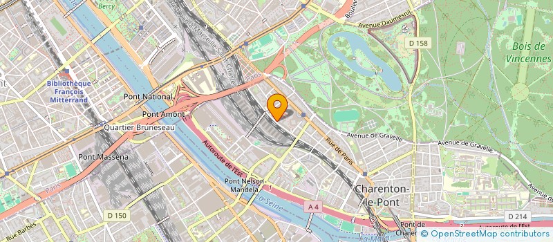 localisation de l'entreprise MADAME NATHALIE BERNATENE  CHARENTON-LE-PONT