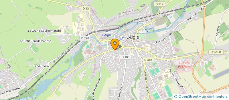 localisation de l'entreprise MADAME NATHALIE BERNIER à L'AIGLE