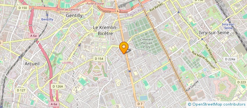 localisation de l'entreprise MADAME NATHALIE BERNIER  LE KREMLIN-BICETRE