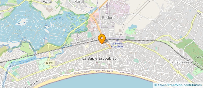 localisation de l'entreprise MADAME NATHALIE BERRADA à LA BAULE-ESCOUBLAC