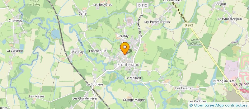 localisation de l'entreprise MADAME NATHALIE BERRODIER  FRONTENAUD