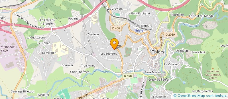 localisation de l'entreprise MADAME NATHALIE BERTEAU à THIERS