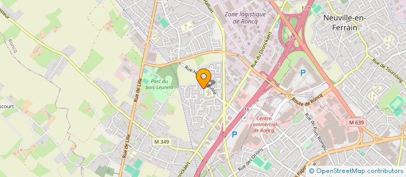 localisation de l'entreprise MADAME NATHALIE BERTELOOT  RONCQ