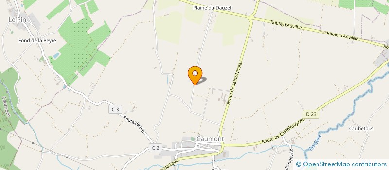 localisation de l'entreprise MADAME NATHALIE BERTHAULT  CAUMONT