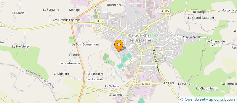localisation de l'entreprise MADAME NATHALIE BERTHE à LA GUERCHE-DE-BRETAGNE