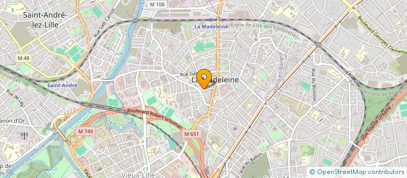 localisation de l'entreprise MADAME NATHALIE BERTHE à LA MADELEINE