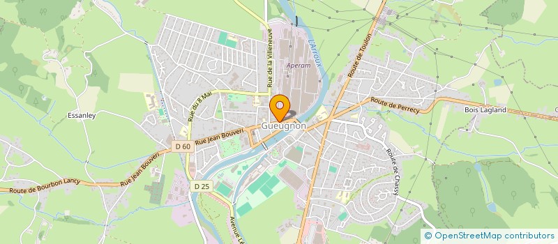 localisation de l'entreprise MADAME NATHALIE BERTHEOL à GUEUGNON