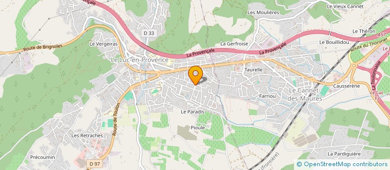 localisation de l'entreprise MADAME NATHALIE BESSON-GRANGE  LE LUC