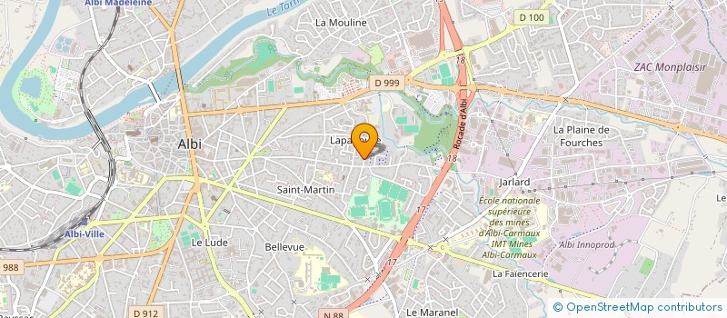 localisation de l'entreprise MADAME NATHALIE BESSOU  ALBI