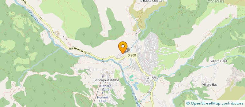 localisation de l'entreprise MADAME NATHALIE BESTEL  ALLOS