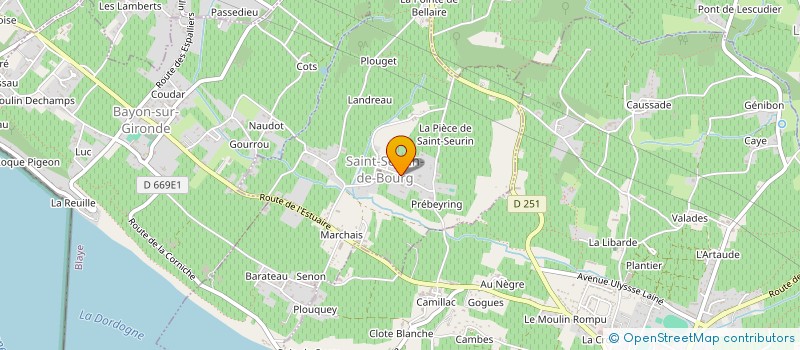 localisation de l'entreprise MADAME NATHALIE BETBEDER  SAINT-SEURIN-DE-BOURG