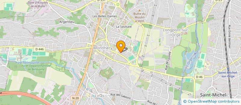 localisation de l'entreprise MADAME NATHALIE BEZARD  MONTLHERY