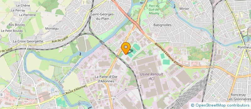 localisation de l'entreprise MADAME NATHALIE BEZIER à LE MANS