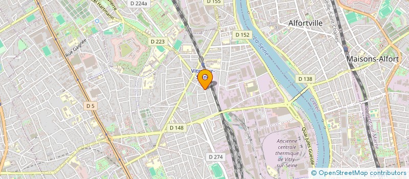 localisation de l'entreprise MADAME NATHALIE BIGARD à VITRY-SUR-SEINE