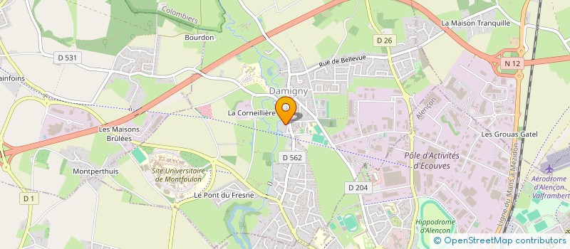 localisation de l'entreprise MADAME NATHALIE BILORE à DAMIGNY