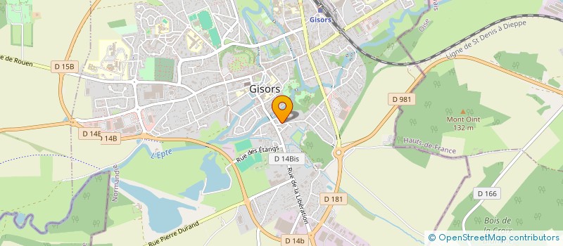 localisation de l'entreprise MADAME NATHALIE BINDAULT à GISORS
