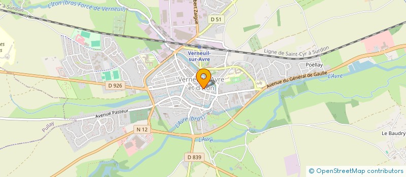 localisation de l'entreprise MADAME NATHALIE BINET à VERNEUIL D'AVRE ET D'ITON