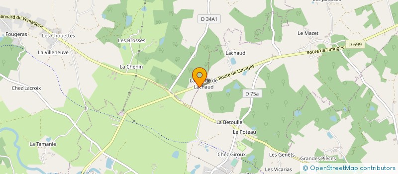 localisation de l'entreprise MADAME NATHALIE BIRONNAUD à CHAMPAGNAC-LA-RIVIERE