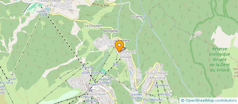 localisation de l'entreprise MADAME NATHALIE BLANC à COURCHEVEL
