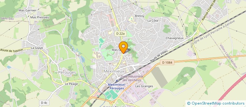 localisation de l'entreprise MADAME NATHALIE BLANC à MEXIMIEUX