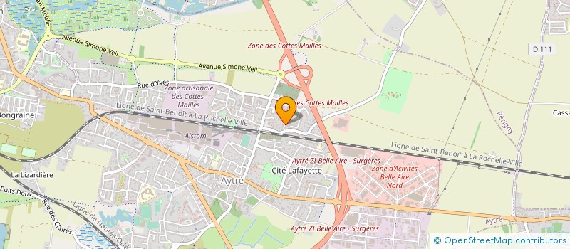 localisation de l'entreprise MADAME NATHALIE BLANC  AYTRE