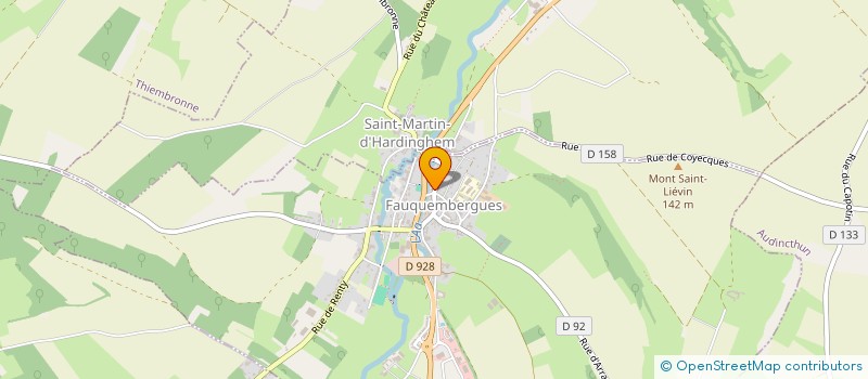 localisation de l'entreprise MADAME NATHALIE BLANC  SAINT-MARTIN-D'HARDINGHEM